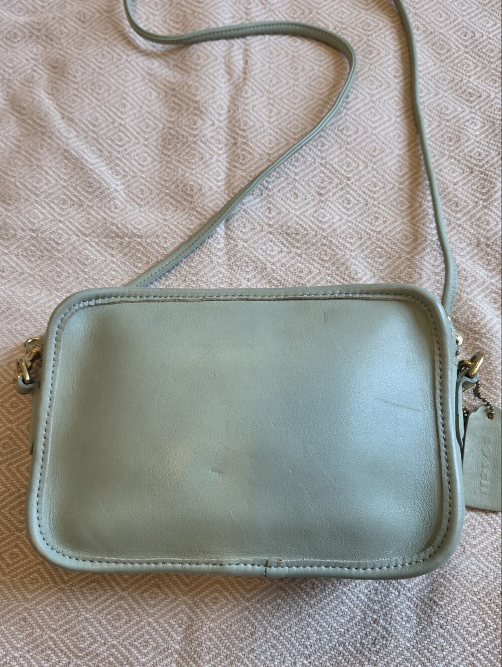 Vintage Coach Carnival Bag, Aqua - Picture 4 of 16